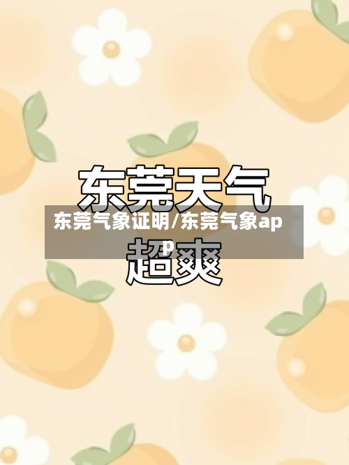 东莞气象证明/东莞气象app-第2张图片