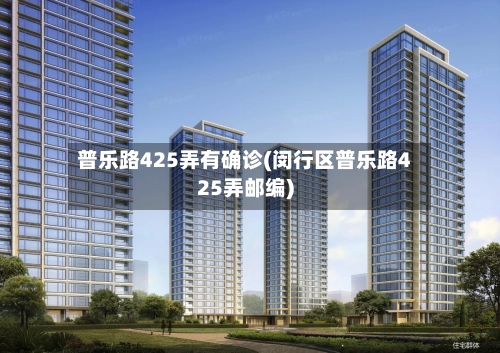 普乐路425弄有确诊(闵行区普乐路425弄邮编)-第3张图片