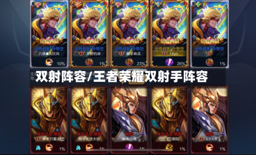 双射阵容/王者荣耀双射手阵容-第2张图片
