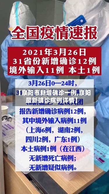 【濮阳市新增确诊一例,濮阳最新确诊病例详情】
