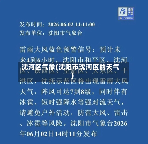 沈河区气象(沈阳市沈河区的天气)-第2张图片