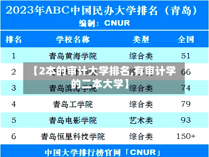 【2本的审计大学排名,有审计学的二本大学】