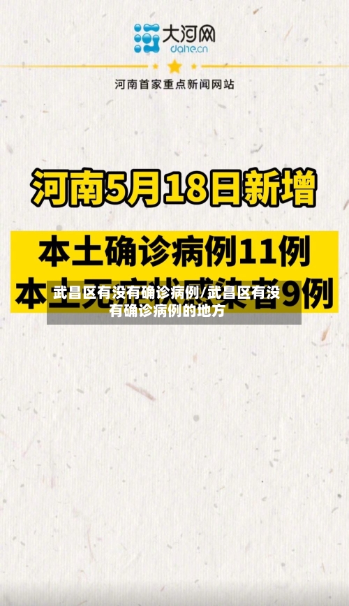 武昌区有没有确诊病例/武昌区有没有确诊病例的地方