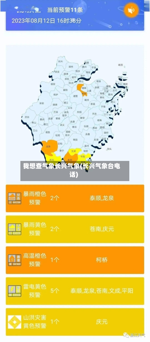 我想查气象长兴气象(长兴气象台电话)