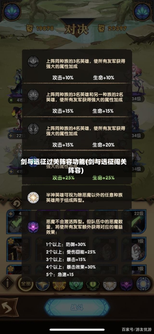 剑与远征过关阵容功能(剑与远征闯关阵容)-第3张图片