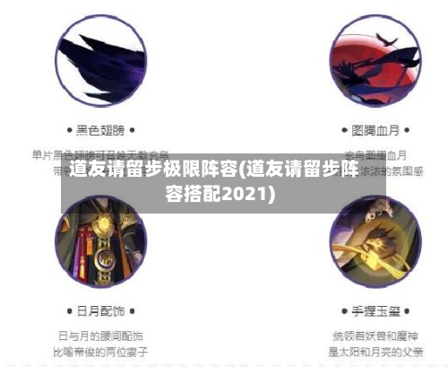 道友请留步极限阵容(道友请留步阵容搭配2021)-第3张图片