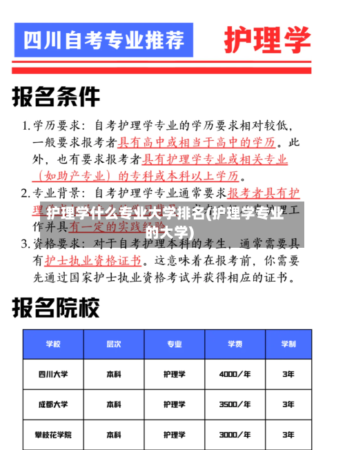 护理学什么专业大学排名(护理学专业的大学)-第2张图片