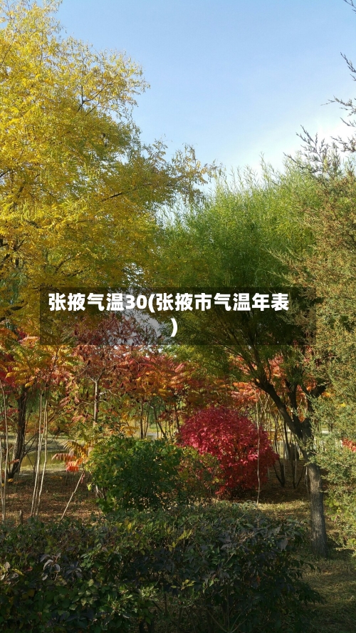 张掖气温30(张掖市气温年表)