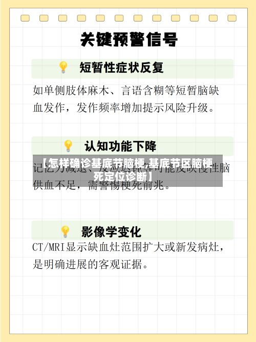 【怎样确诊基底节脑梗,基底节区脑梗死定位诊断】